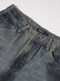 Men's Distressed Wide Leg Vintage Wash Jeans - Update AvenueTrendsi100400726013014100400726013014Men's Distressed Wide Leg Vintage Wash JeansDark Blue