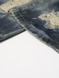 Men's Distressed Wide Leg Vintage Wash Jeans - Update AvenueTrendsi100400726013014100400726013014Men's Distressed Wide Leg Vintage Wash JeansDark Blue