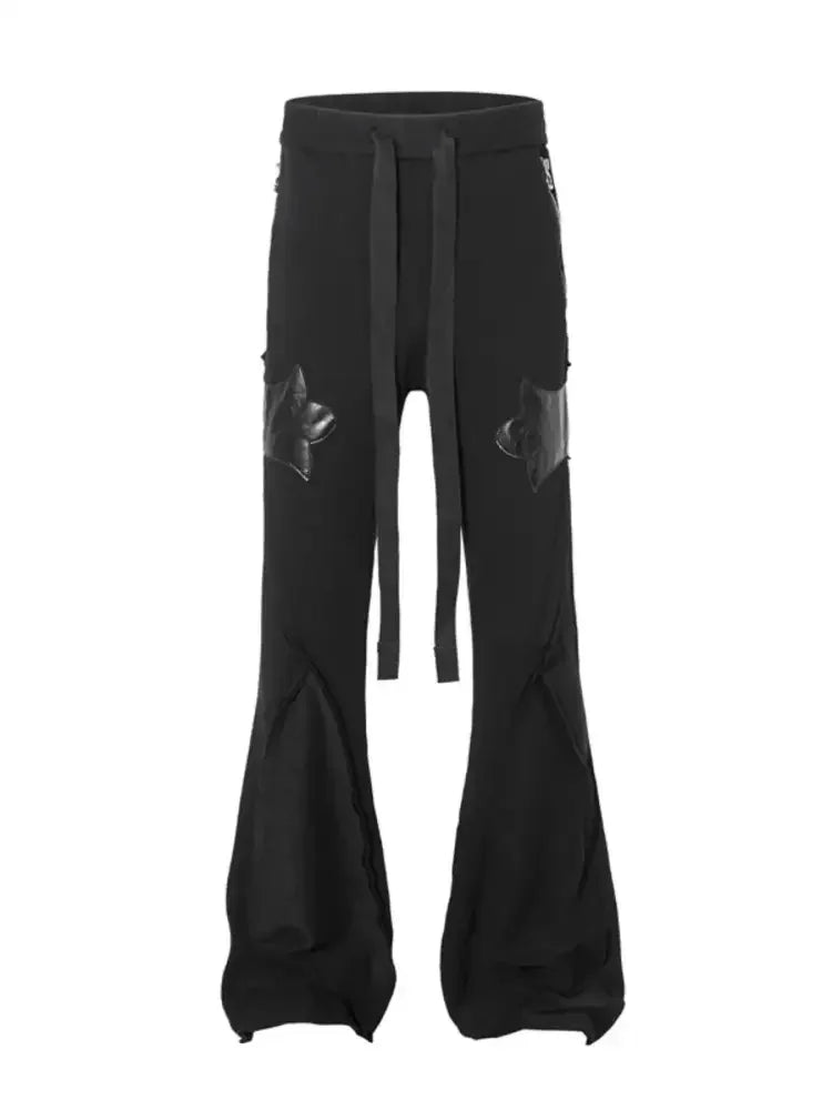 Men's Drawstring Flare Jeans