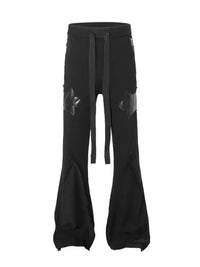 Men's Drawstring Flare Jeans