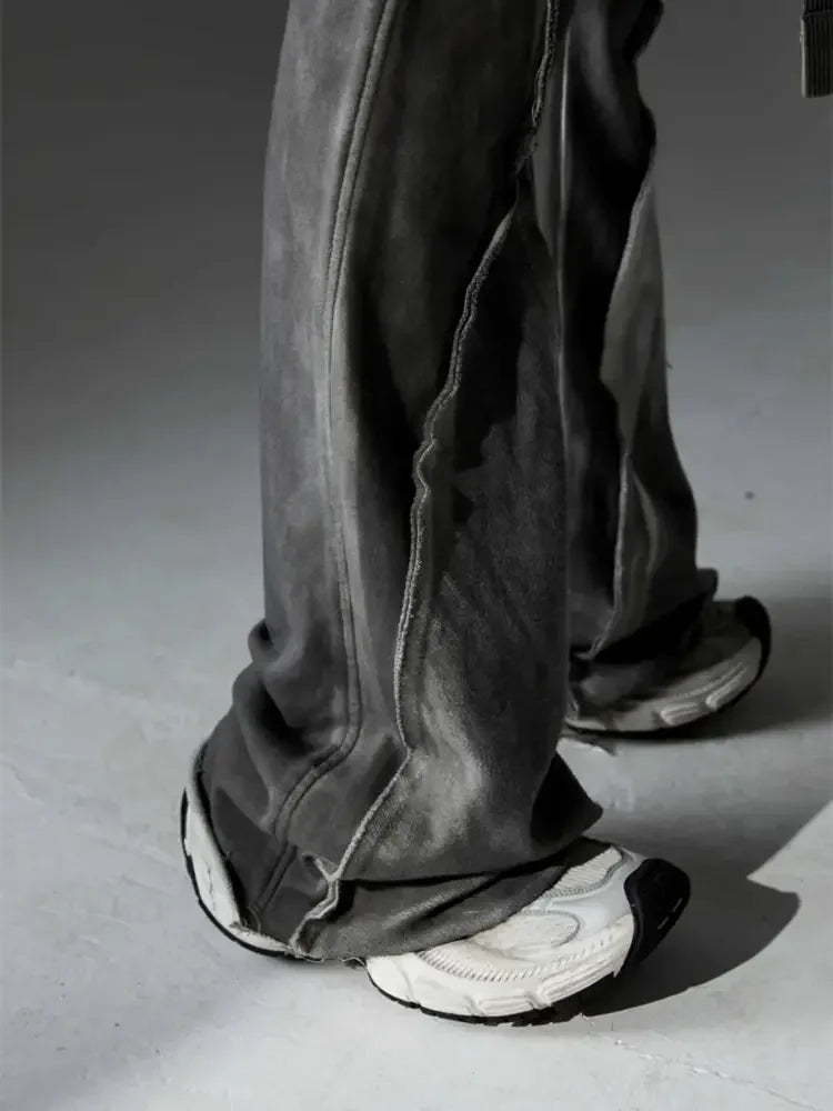 Men's Drawstring Flare Jeans
