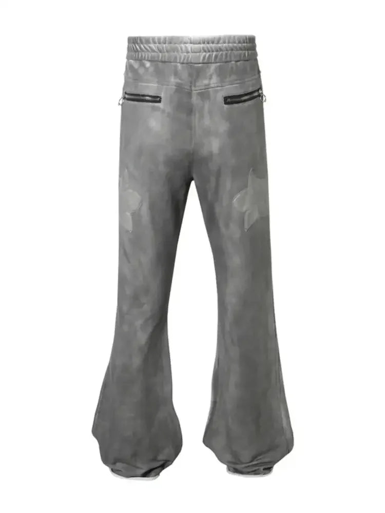 Men's Drawstring Flare Jeans