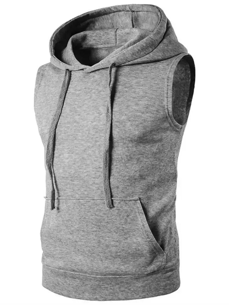 Men's Drawstring Hooded Tank - Update AvenueTrendsi10040061691832010040061691832086081318d07e41519a911b04dd45ee90 - Max - OriginLight Gray