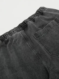 Men's Drawstring Wide Leg Jeans