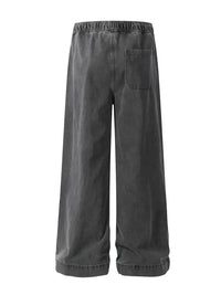Men's Drawstring Wide Leg Jeans
