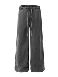 Men's Drawstring Wide Leg Jeans