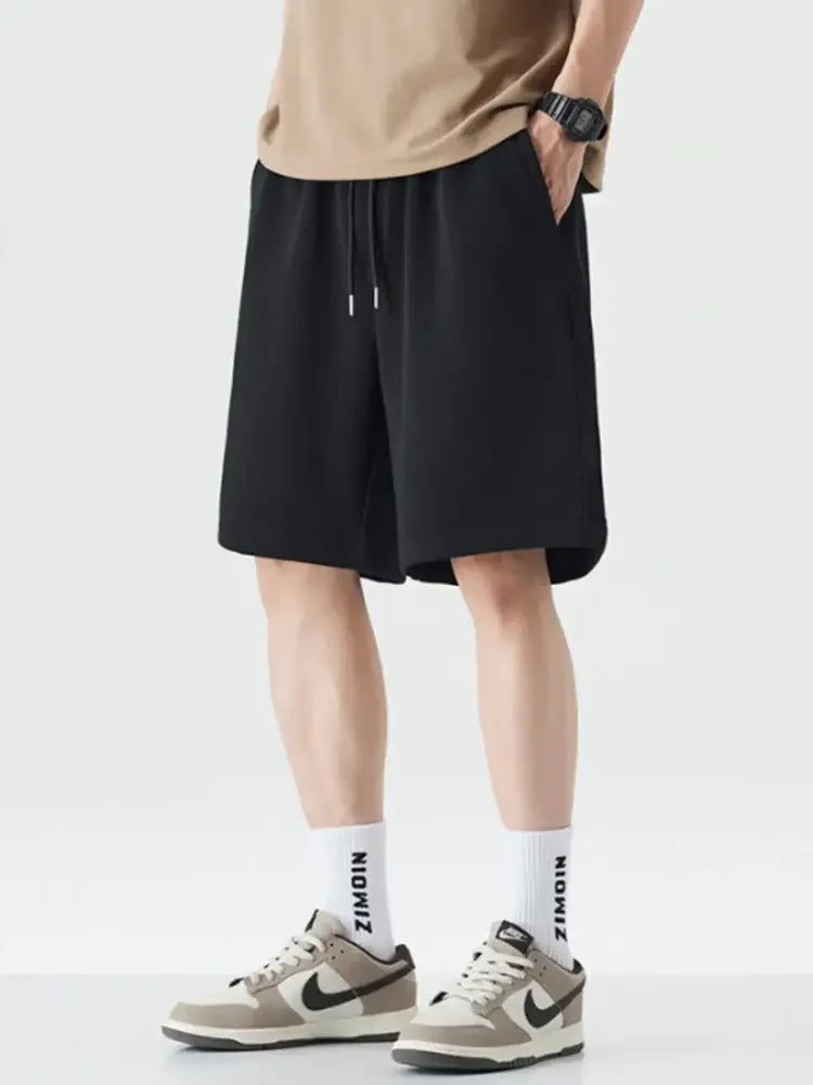 Men's Drawstring Wide Leg Shorts