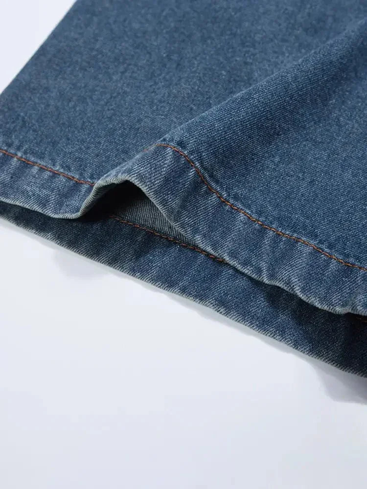 Men's Embroidered Penguin Denim Shirt - Update AvenueTrendsi100400773476353100400773476353Men's Embroidered Penguin Denim ShirtVintage Blue