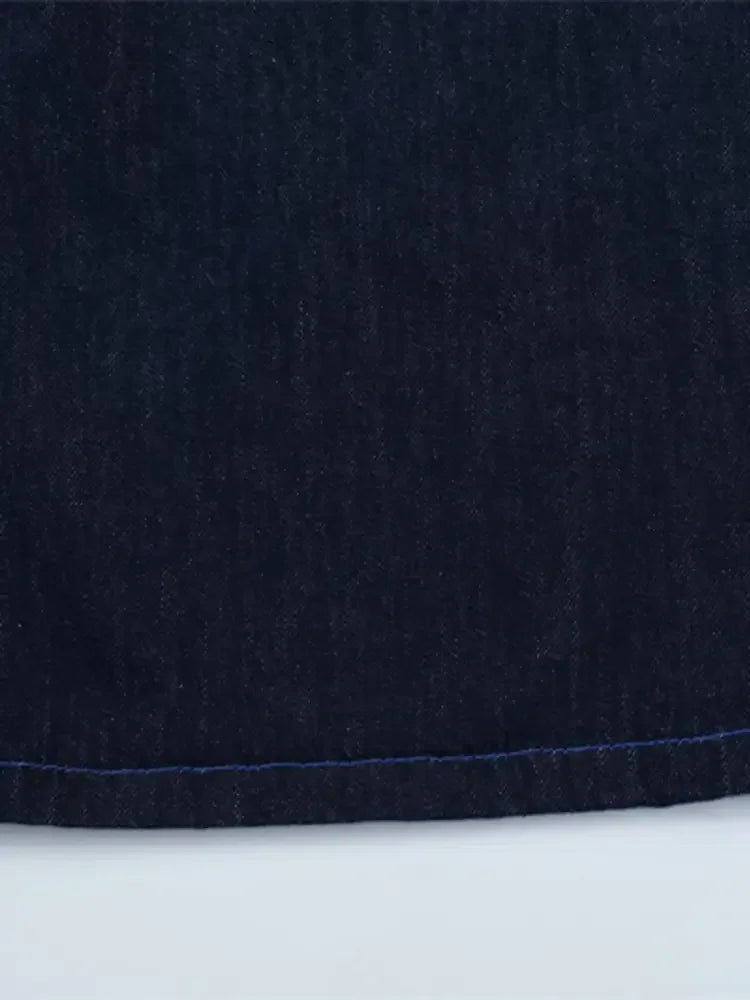 Men's Embroidered Wash Denim Shorts