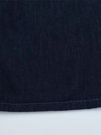 Men's Embroidered Wash Denim Shorts