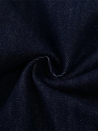 Men's Embroidered Wash Denim Shorts