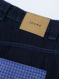 Men's Embroidered Wash Denim Shorts