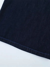 Men's Embroidered Wash Denim Shorts