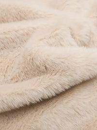 Men's Faux Fur Hooded Zip Up Jacket