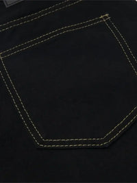 Men's Floral Embroidered Wide Leg Denim Shorts