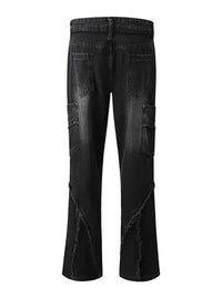 Men's Frayed Hem Jeans