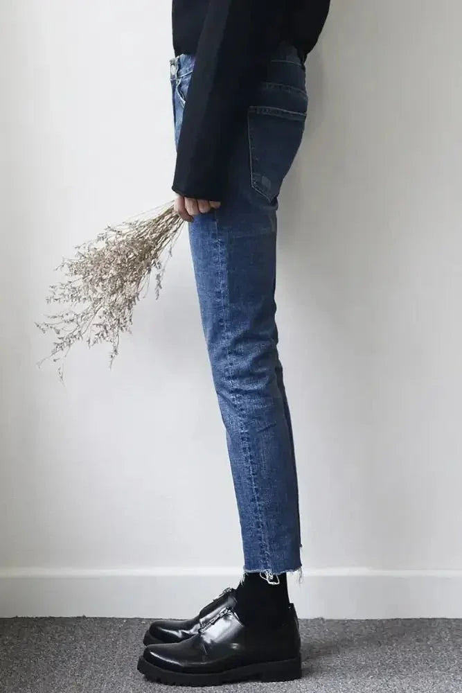 Men's Frayed Hem Skinny Jeans - Update AvenueTrendsi100400216190989100400216190989Men's Frayed Hem Skinny JeansMedium