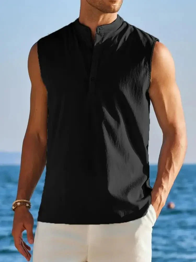 Men's Full Size Button Detail Tank Plus Size - Update AvenueTrendsi10040051135344510040051135344515178b48 - 839e - 4290 - a9f8 - 58f293abb437 - MaxBlack