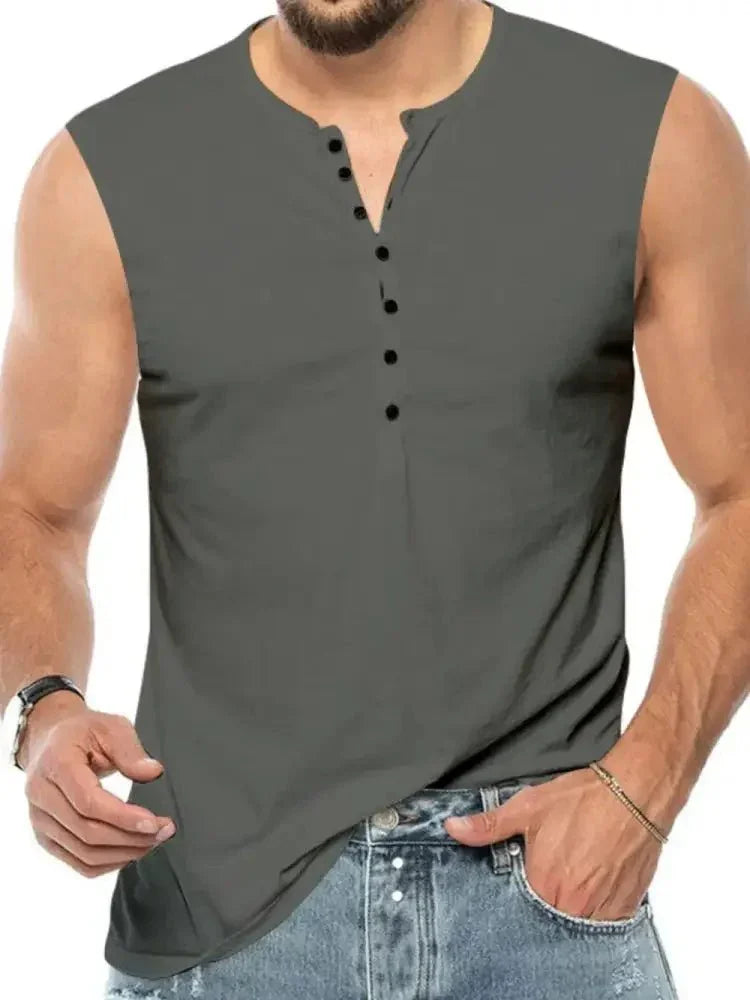 Men's Full Size Button Detail Tank Plus Size - Update AvenueTrendsi10040080570047910040080570047979911fa7 - 0bfa - 4233 - a853 - a99eff8d6c1a - MaxDark Gray