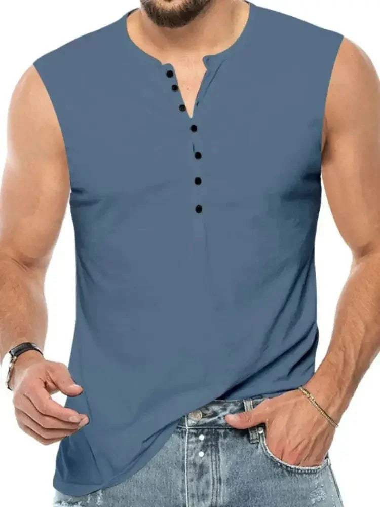 Men's Full Size Button Detail Tank Plus Size - Update AvenueTrendsi10040080570303710040080570303775c9702b - eb84 - 4f79 - 95c0 - 86292de12699 - MaxDusty Blue
