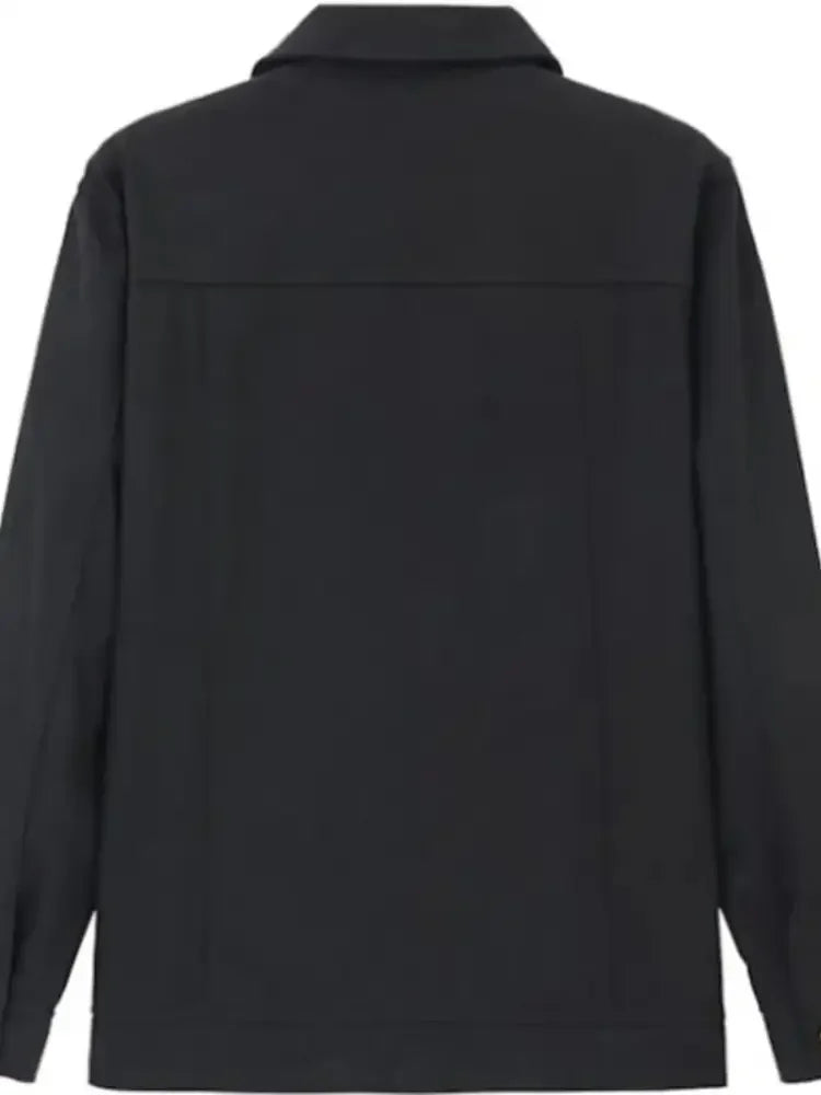 Men's Full Size Button Up Long Sleeve Jacket Plus Size