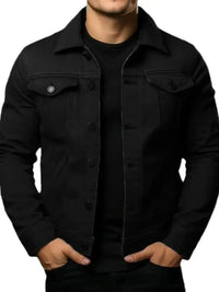 Men's Full Size Button Up Long Sleeve Jacket Plus Size