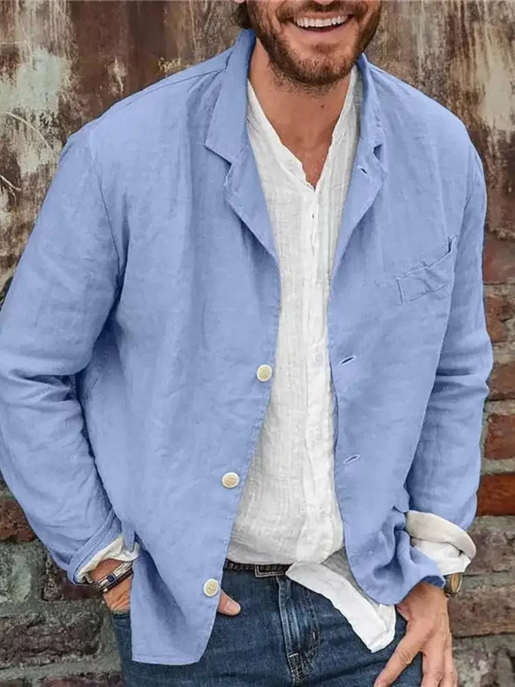 Men's Full Size Button Up Long Sleeve Shacket Plus Size