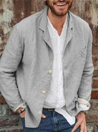 Men's Full Size Button Up Long Sleeve Shacket Plus Size