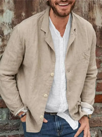 Men's Full Size Button Up Long Sleeve Shacket Plus Size