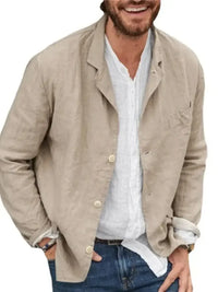 Men's Full Size Button Up Long Sleeve Shacket Plus Size