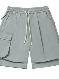 Men's Full Size Casual Drawstring Cargo Shorts Plus Size