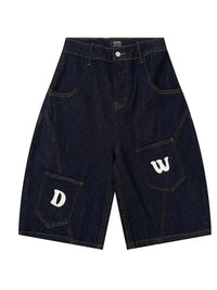 Men's Full Size Denim Shorts with Letter Patches Plus Size - Update AvenueTrendsi100400448083639100400448083639Men's Full Size Denim Shorts with Letter Patches Plus SizeBlue