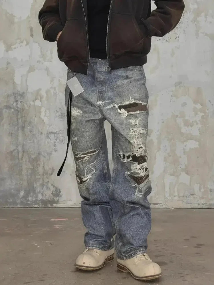 Men's Full Size Distressed Baggy Boyfriend Jeans Plus Size - Update AvenueTrendsi100400339282983100400339282983Men's Full Size Distressed Baggy Boyfriend Jeans Plus SizeBlue
