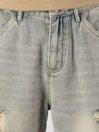 Men's Full Size Distressed Denim Shorts Plus Size - Update AvenueTrendsi100400642178300100400642178300Men's Full Size Distressed Denim Shorts Plus SizeBlue