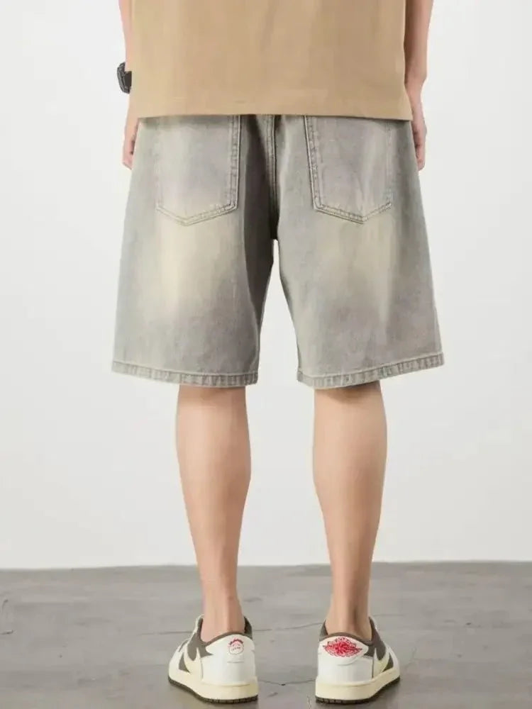 Men's Full Size Distressed Denim Shorts Plus Size - Update AvenueTrendsi100400642178300100400642178300Men's Full Size Distressed Denim Shorts Plus SizeBlue