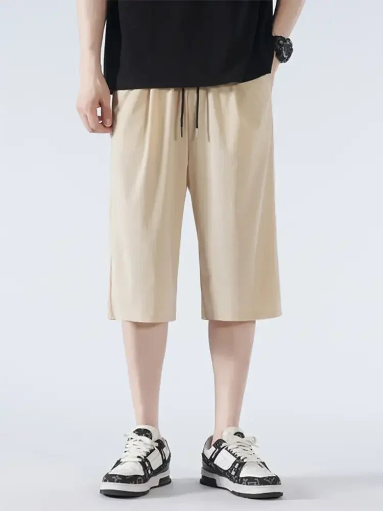 Men's Full Size Drawstring Shorts with Pockets Plus Size