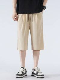 Men's Full Size Drawstring Shorts with Pockets Plus Size