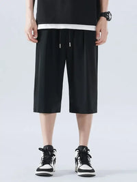 Men's Full Size Drawstring Shorts with Pockets Plus Size