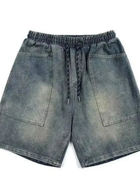 Men's Full Size Drawstring Washed Denim Shorts Plus Size - Update AvenueTrendsi100400274562284100400274562284Men's Full Size Drawstring Washed Denim Shorts Plus SizeBlue
