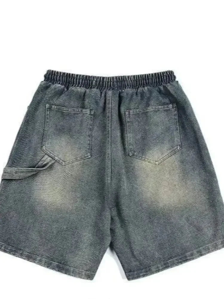 Men's Full Size Drawstring Washed Denim Shorts Plus Size - Update AvenueTrendsi100400274562284100400274562284Men's Full Size Drawstring Washed Denim Shorts Plus SizeBlue
