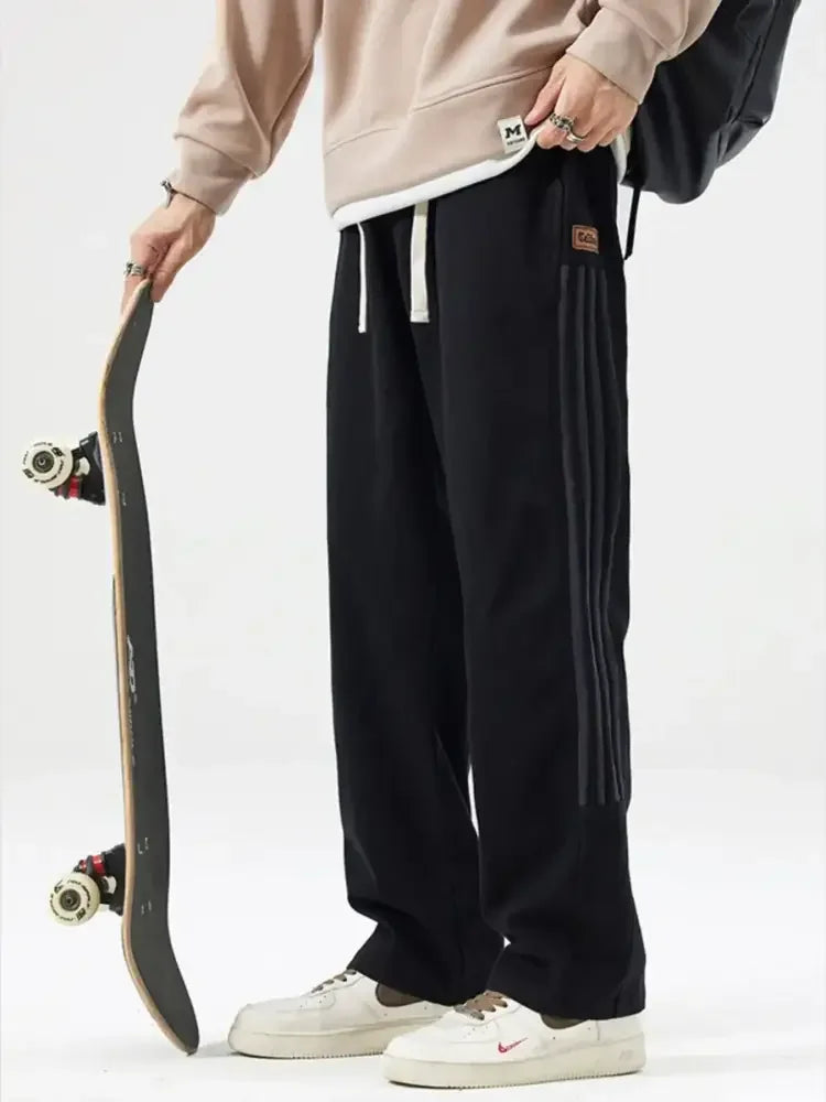 Men's Full Size Drawstring Wide Leg Pants Plus Size