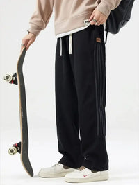 Men's Full Size Drawstring Wide Leg Pants Plus Size
