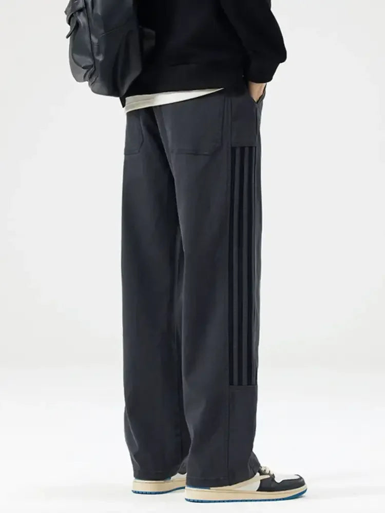 Men's Full Size Drawstring Wide Leg Pants Plus Size