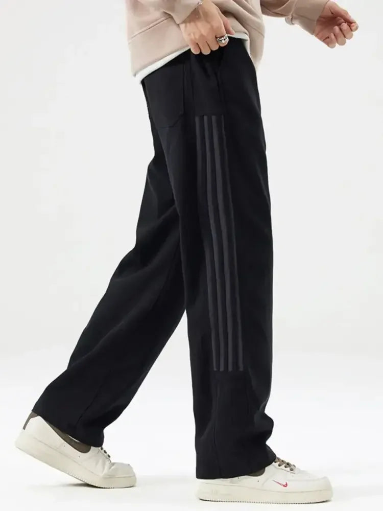 Men's Full Size Drawstring Wide Leg Pants Plus Size