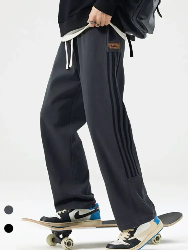 Men's Full Size Drawstring Wide Leg Pants Plus Size