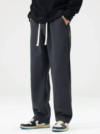 Men's Full Size Drawstring Wide Leg Pants Plus Size