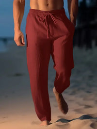 Men's Full Size Drawstring Wide Leg Pants Plus Size