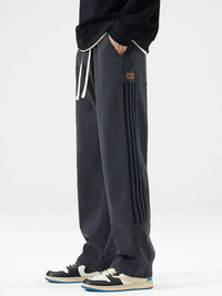 Men's Full Size Drawstring Wide Leg Pants Plus Size