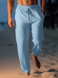 Men's Full Size Drawstring Wide Leg Pants Plus Size