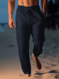 Men's Full Size Drawstring Wide Leg Pants Plus Size